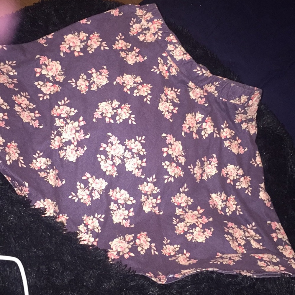 floral skater skirt